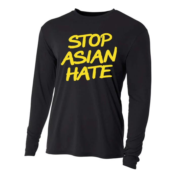 Stop Asian Hate Support Cooling Performance Long Sleeve Crew