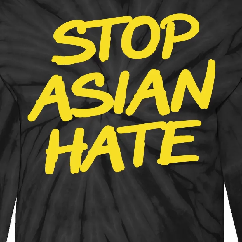 Stop Asian Hate Support Tie-Dye Long Sleeve Shirt