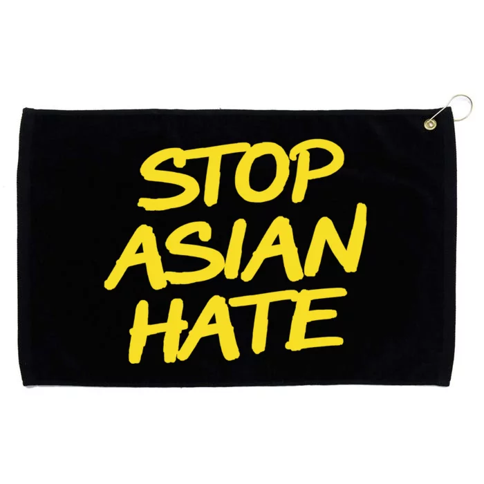 Stop Asian Hate Support Grommeted Golf Towel