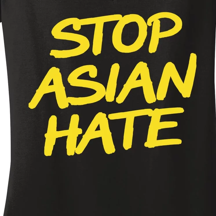 Stop Asian Hate Support Women's V-Neck T-Shirt