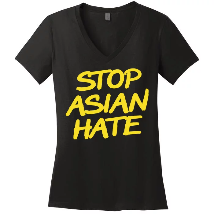 Stop Asian Hate Support Women's V-Neck T-Shirt