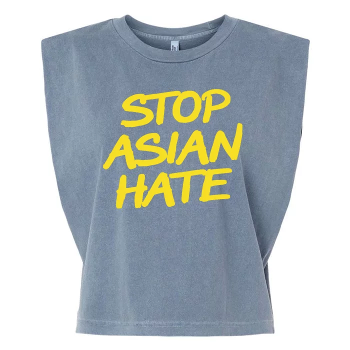 Stop Asian Hate Support Garment-Dyed Women's Muscle Tee