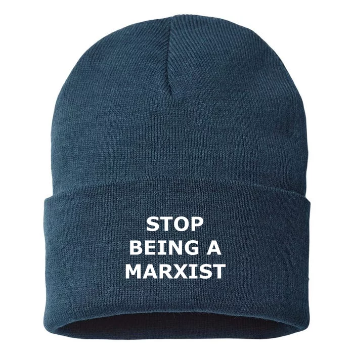 Stop Being A Marxist Sustainable Knit Beanie