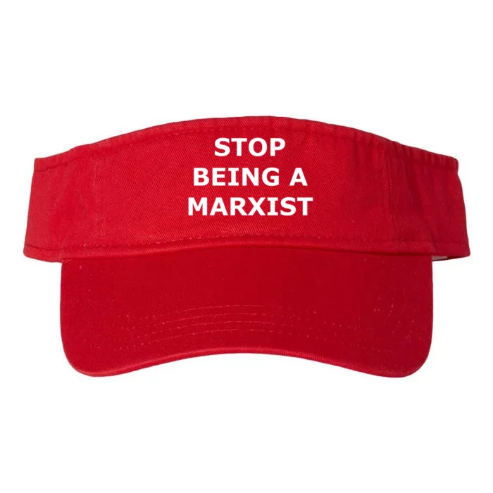 Stop Being A Marxist Valucap Bio-Washed Visor