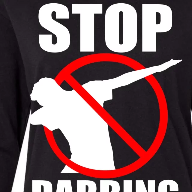 Stop Dabbing Do Not Dab Womens Cotton Relaxed Long Sleeve T-Shirt