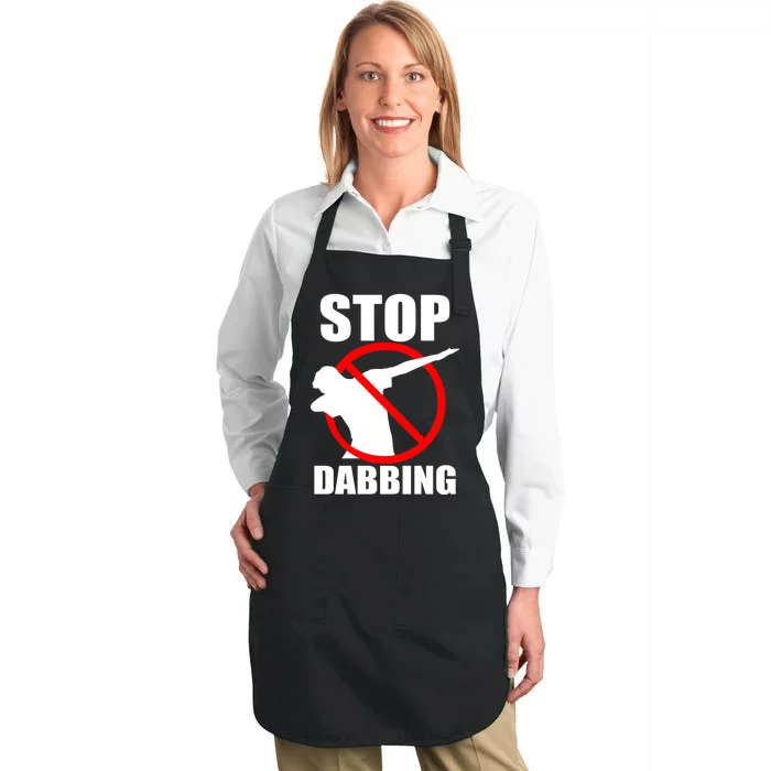 Stop Dabbing Do Not Dab Full-Length Apron With Pocket