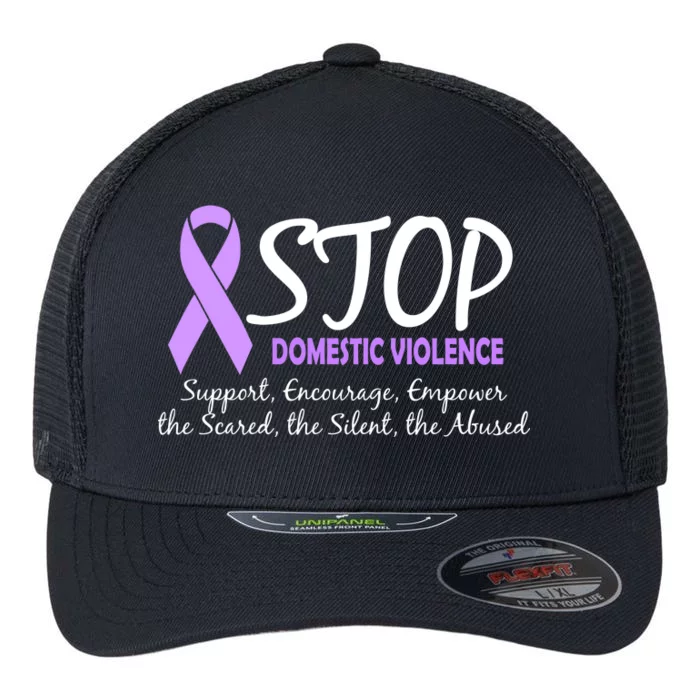 Stop Domestic Violence Flexfit Unipanel Trucker Cap