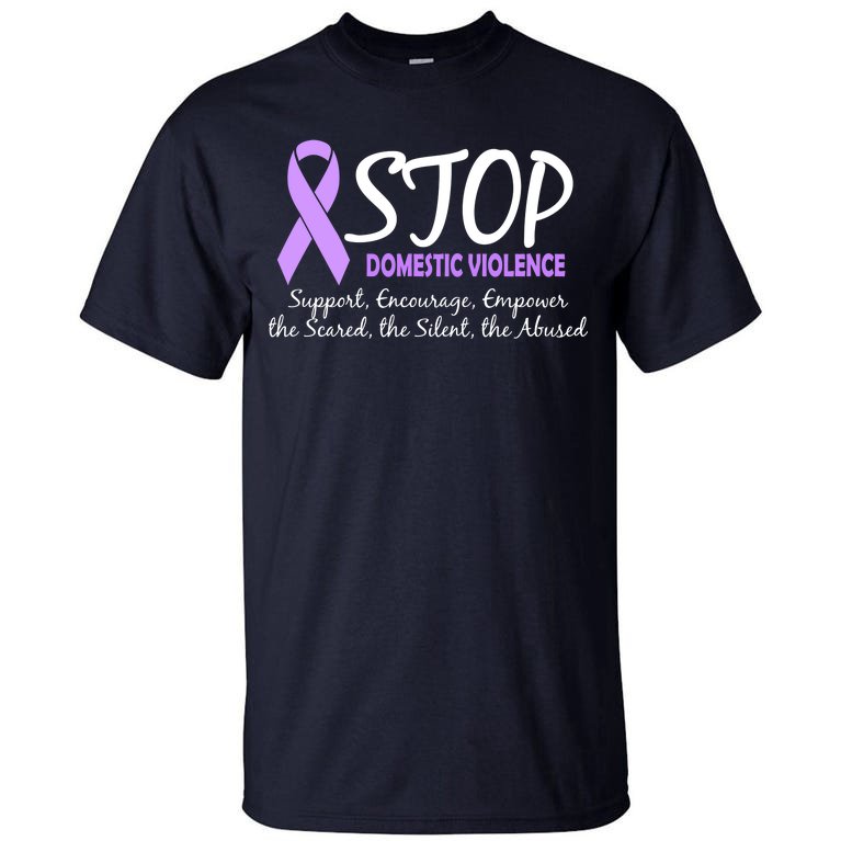 Stop Domestic Violence Tall T-Shirt