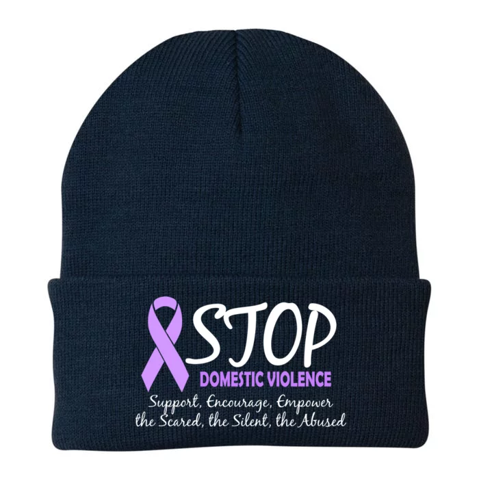 Stop Domestic Violence Knit Cap Winter Beanie