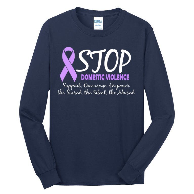 Stop Domestic Violence Tall Long Sleeve T-Shirt