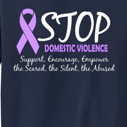 Stop Domestic Violence Tall Sweatshirt