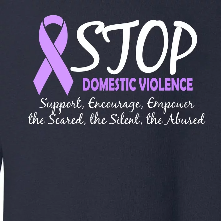 Stop Domestic Violence Toddler Sweatshirt