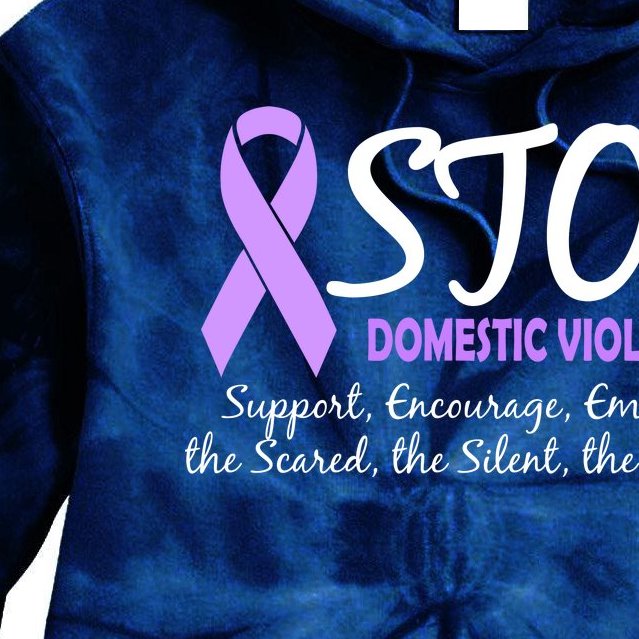 Stop Domestic Violence Tie Dye Hoodie