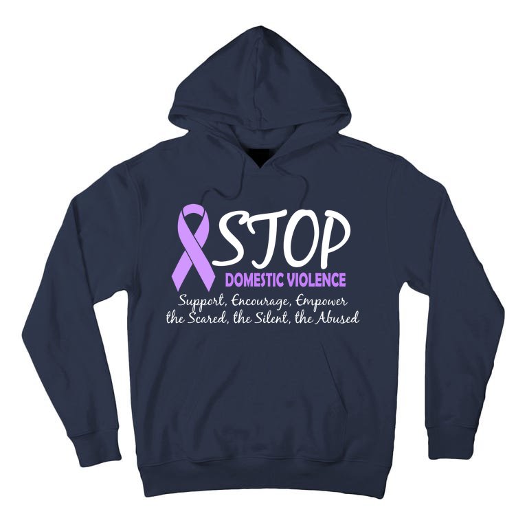 Stop Domestic Violence Tall Hoodie