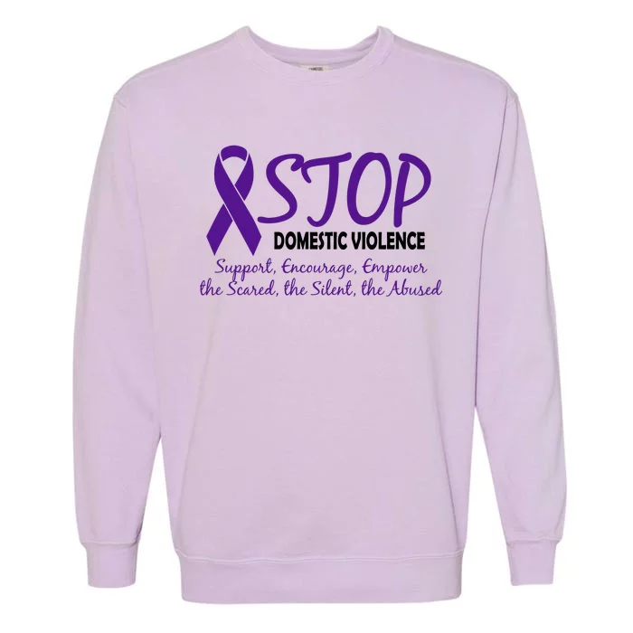 Stop Domestic Violence Garment-Dyed Sweatshirt