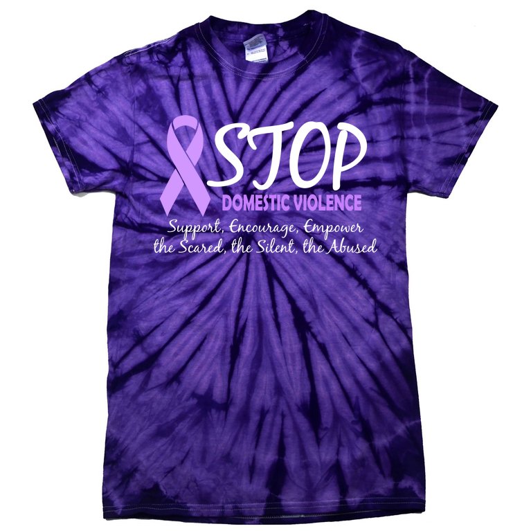 Stop Domestic Violence Tie-Dye T-Shirt