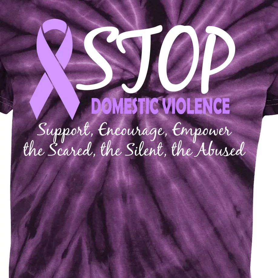 Stop Domestic Violence Kids Tie-Dye T-Shirt