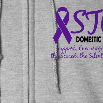 Stop Domestic Violence Full Zip Hoodie