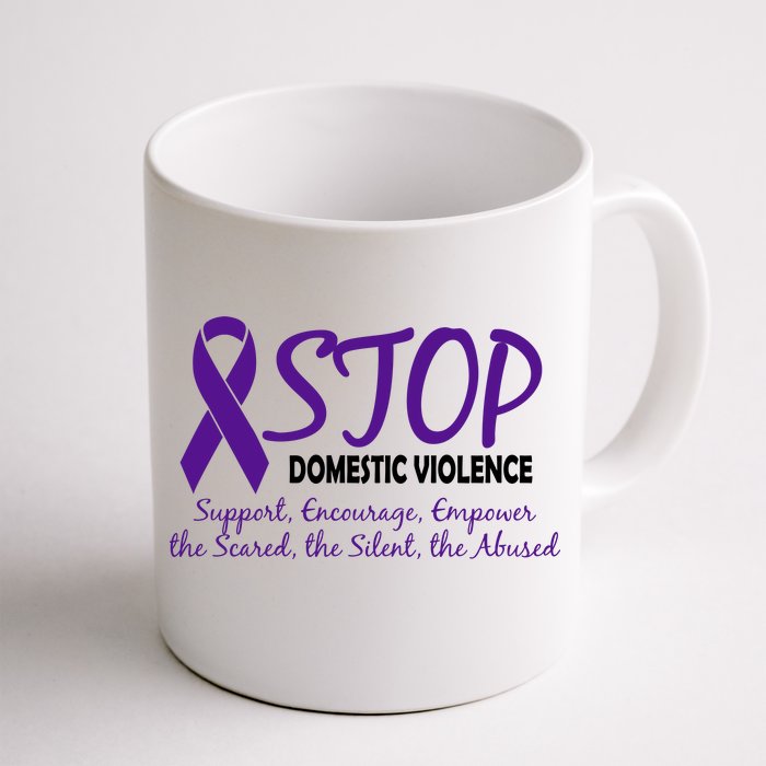 Stop Domestic Violence Front & Back Coffee Mug