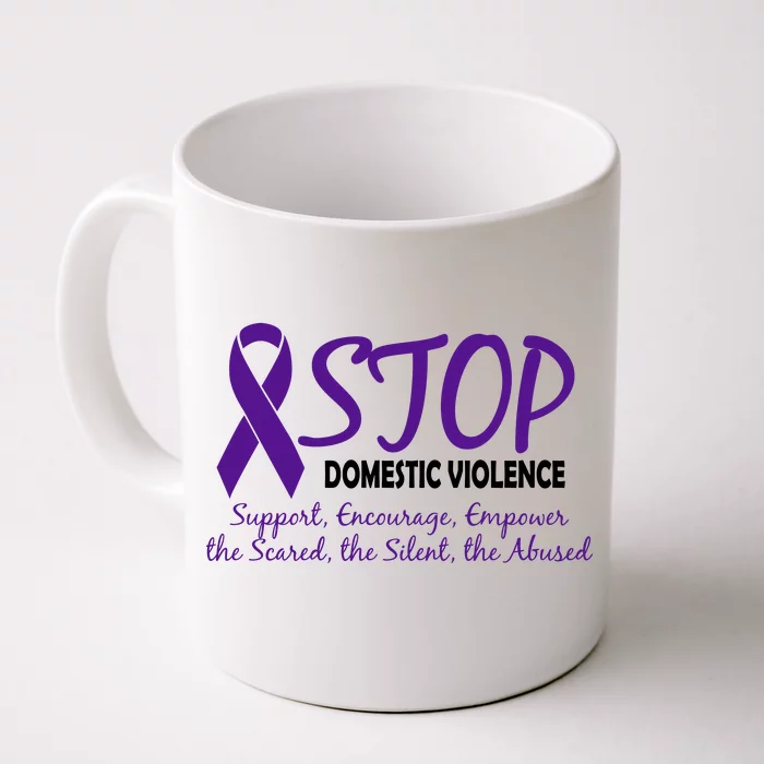 Stop Domestic Violence Front & Back Coffee Mug