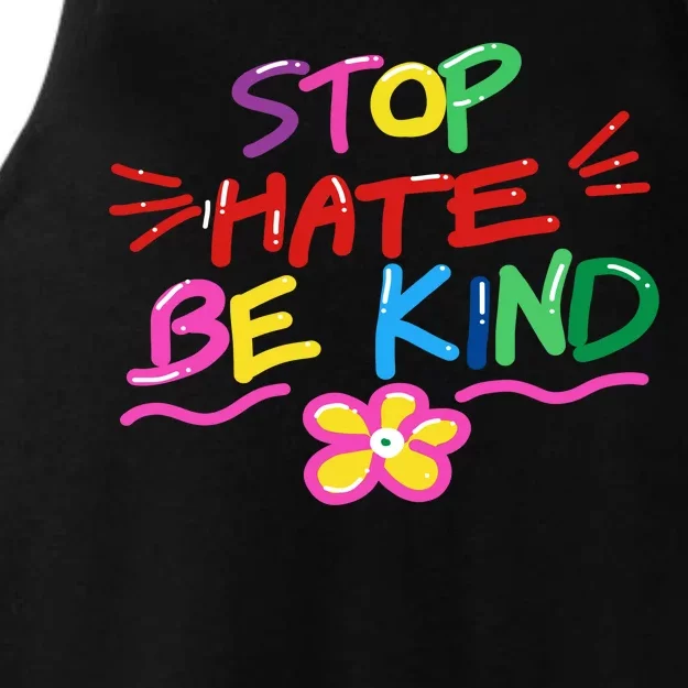 Stop Hate Be Kind Ladies Tri-Blend Wicking Tank