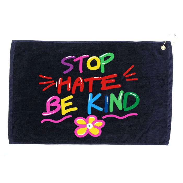 Stop Hate Be Kind Grommeted Golf Towel