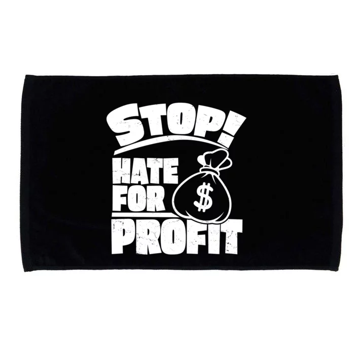 Stop Hate for Profit Money Bag Microfiber Hand Towel