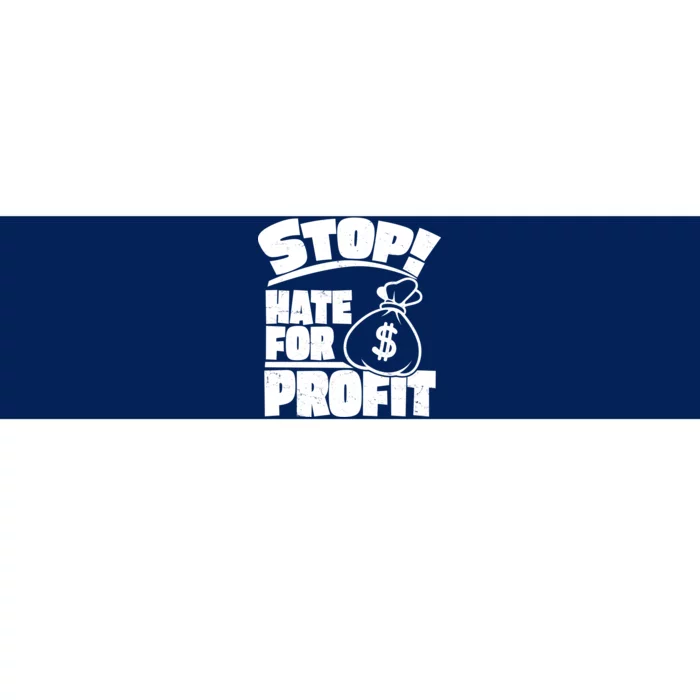 Stop Hate for Profit Money Bag Bumper Sticker