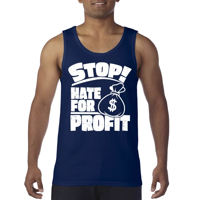 Stop Hate for Profit Money Bag Tank Top