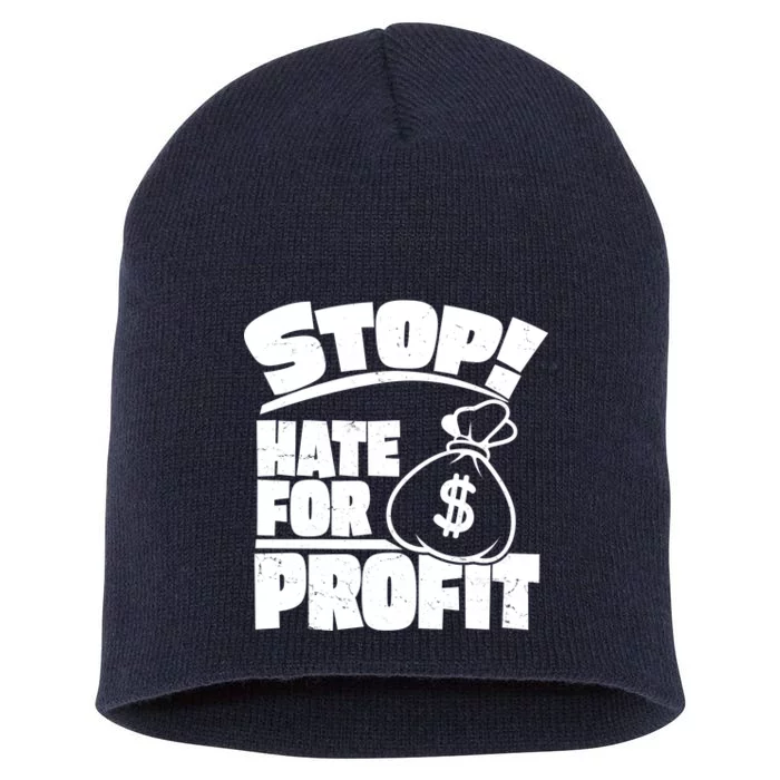 Stop Hate for Profit Money Bag Short Acrylic Beanie