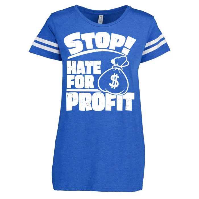 Stop Hate for Profit Money Bag Enza Ladies Jersey Football T-Shirt