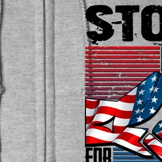 Stop Hate for Profit USA Flag Fist Full Zip Hoodie