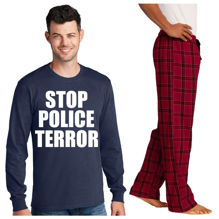 Stop Police Terror Long Sleeve Pajama Set