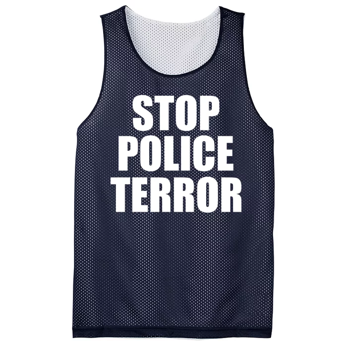 Stop Police Terror Mesh Reversible Basketball Jersey Tank