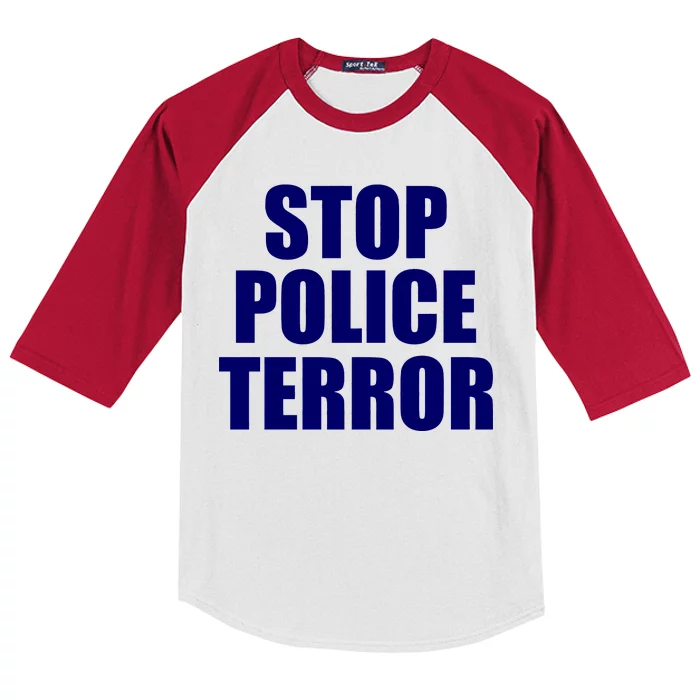 Stop Police Terror Kids Colorblock Raglan Jersey