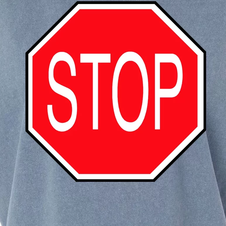 Stop Sign Garment-Dyed Women's Muscle Tee