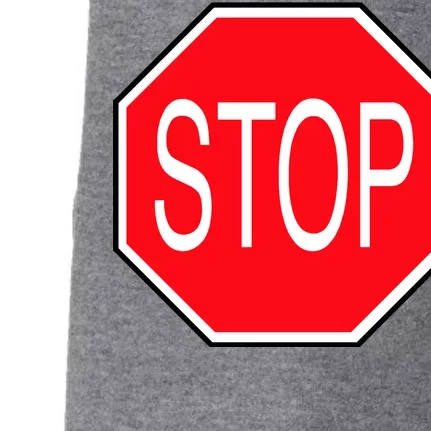 Stop Sign Doggie 3-End Fleece Hoodie