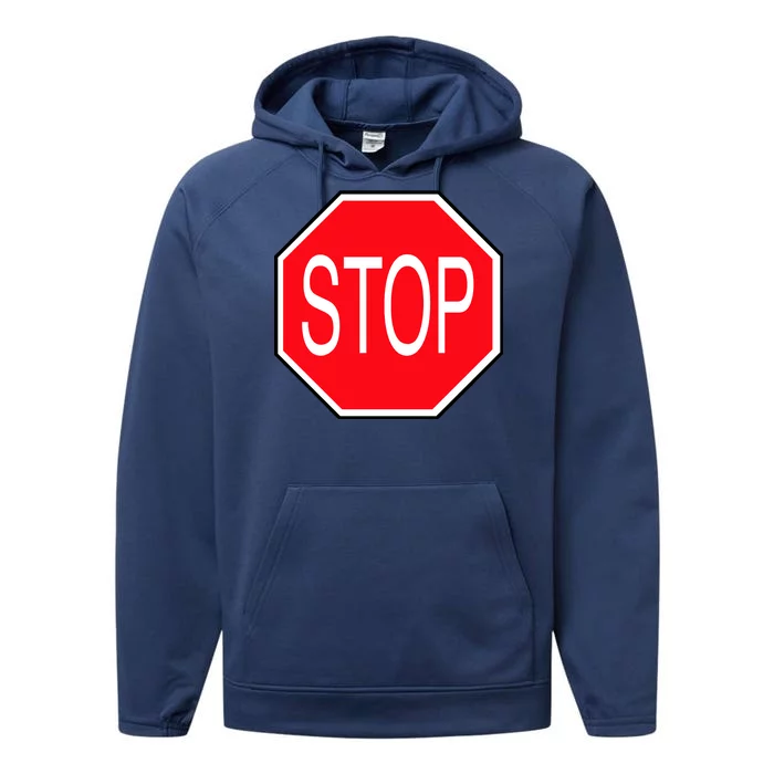 Stop Sign Performance Fleece Hoodie