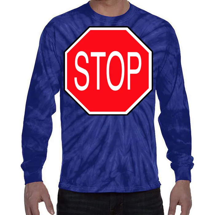 Stop Sign Tie-Dye Long Sleeve Shirt