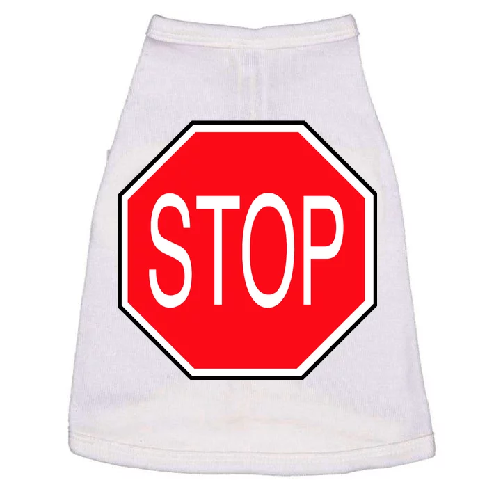 Stop Sign Doggie Tank