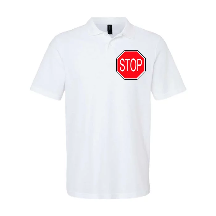 Stop Sign Softstyle Adult Sport Polo