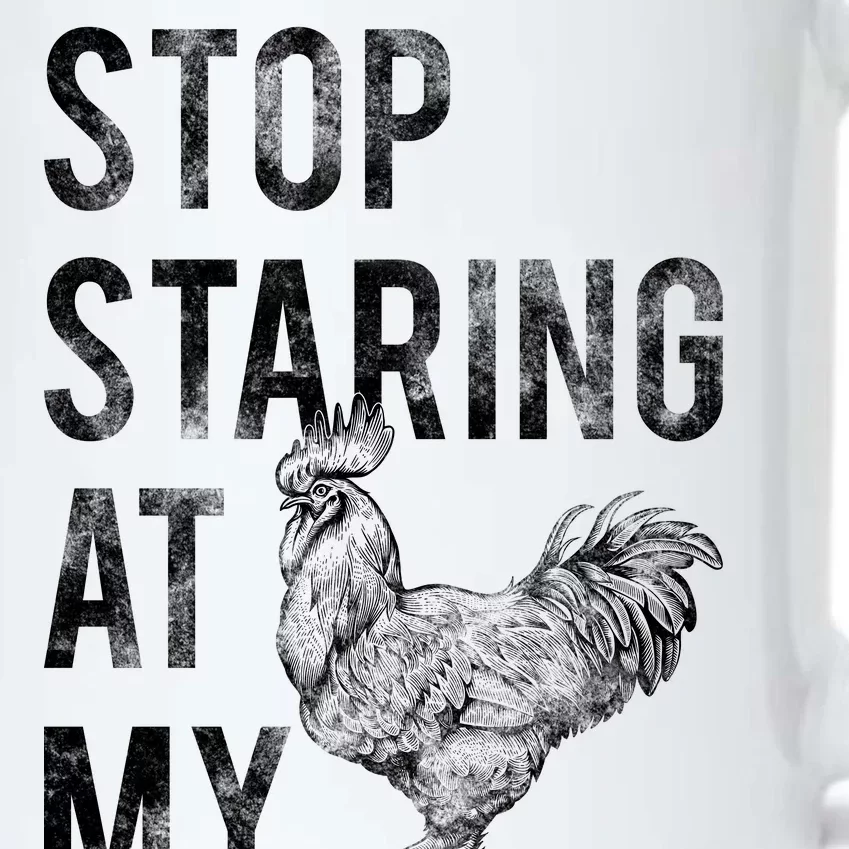 Stop Staring At My Cock Black Color Changing Mug