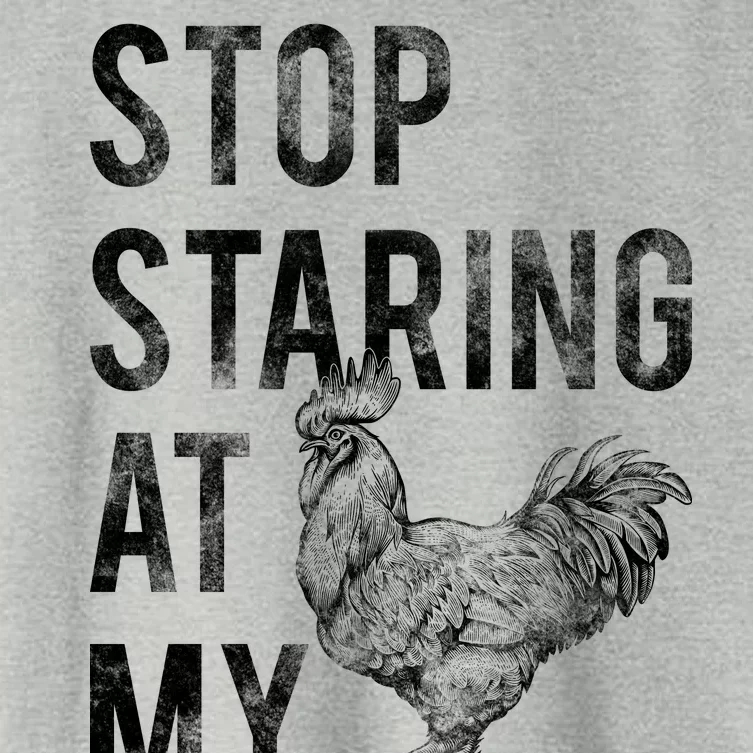 Stop Staring At My Cock Women's Crop Top Tee