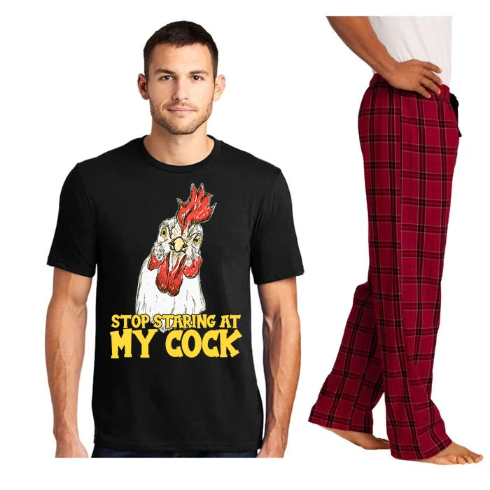 Stop Starring At My Cock Rooster Pajama Set