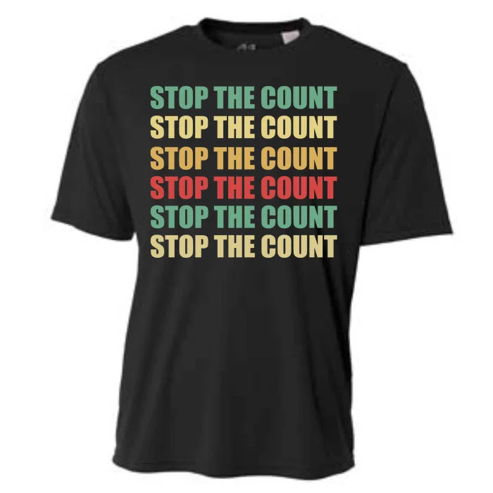 Stop The Count Word Mashup Cooling Performance Crew T-Shirt