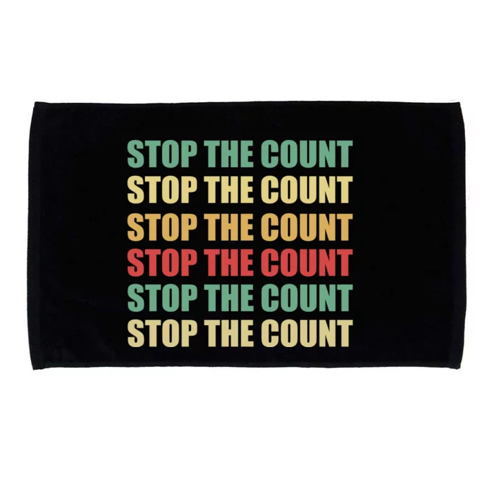 Stop The Count Word Mashup Microfiber Hand Towel