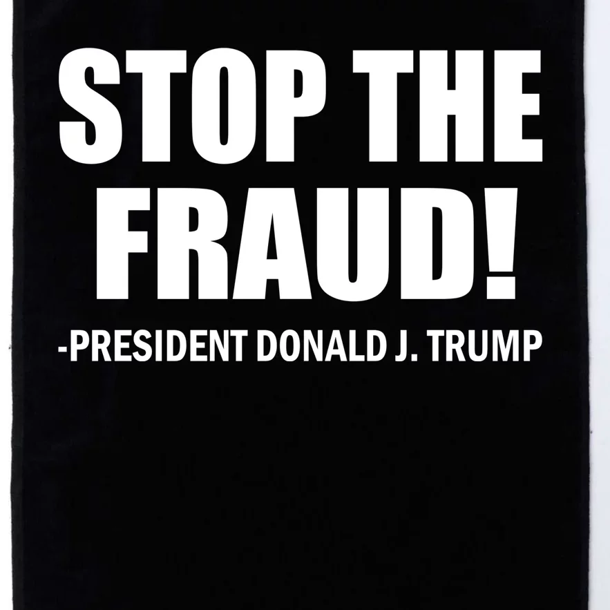 Stop The Fraud Donald J Trump Platinum Collection Golf Towel