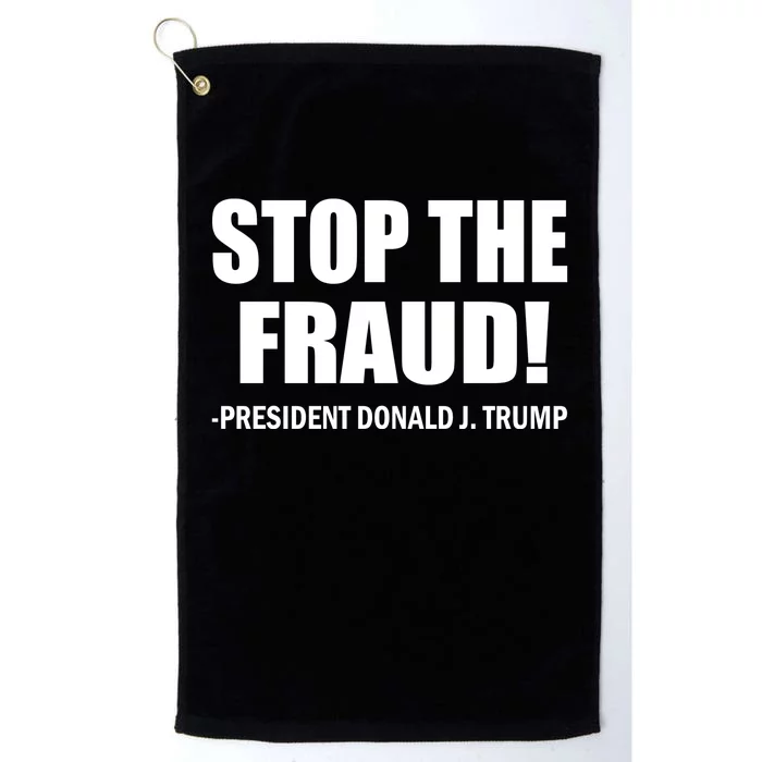 Stop The Fraud Donald J Trump Platinum Collection Golf Towel