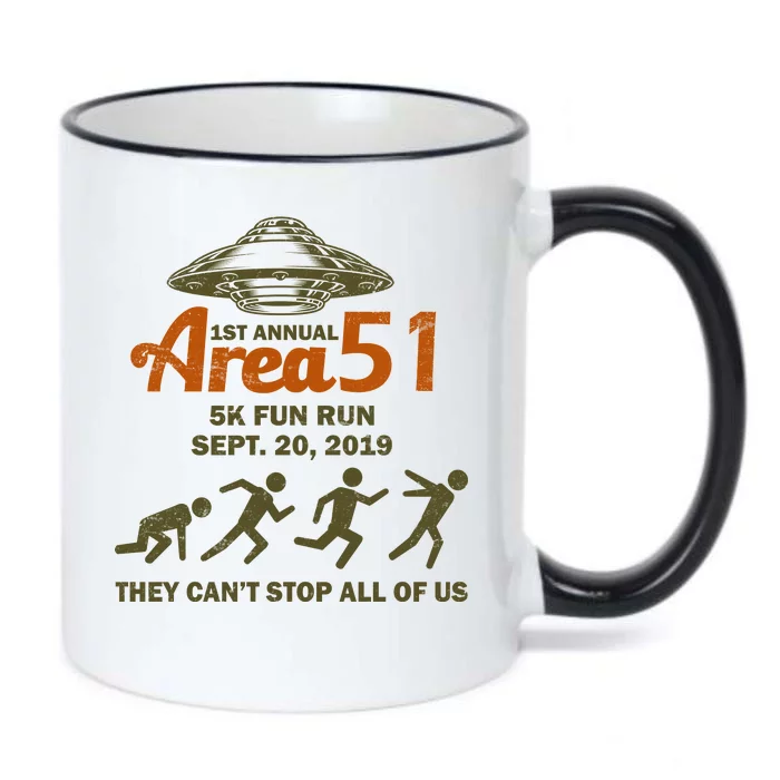 Storm Area 51 5K Fun Run Black Color Changing Mug