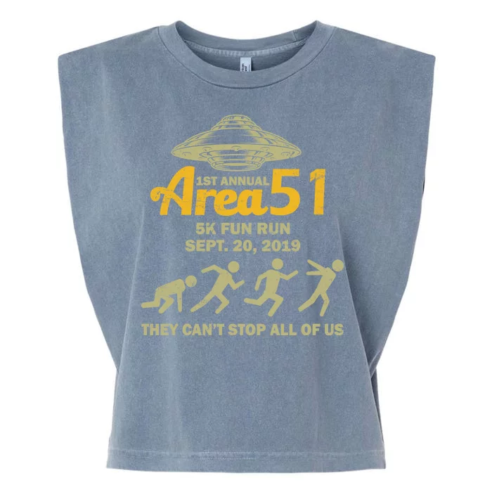 Storm Area 51 5K Fun Run Garment-Dyed Women's Muscle Tee